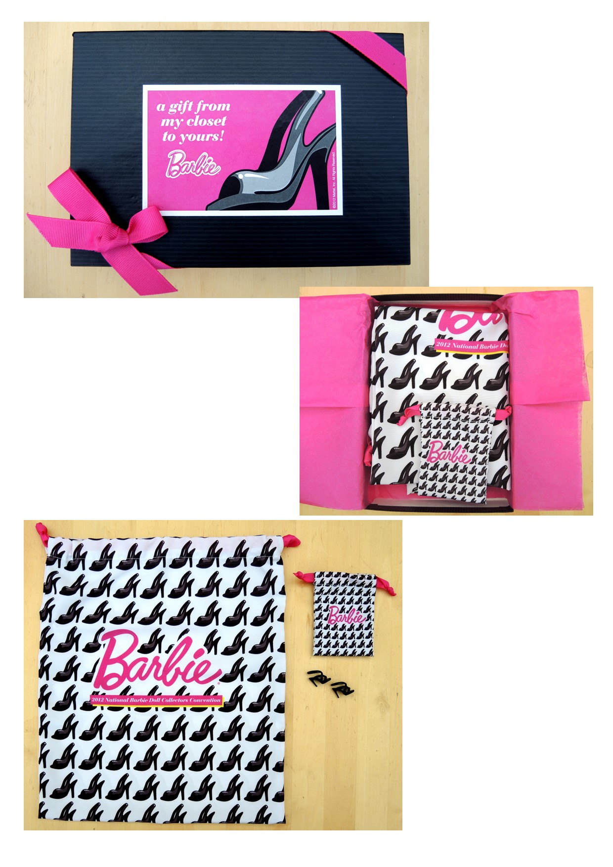 COFFRET SAC A CHAUSSURES POUR BARBIE ET POUR ADULTE.